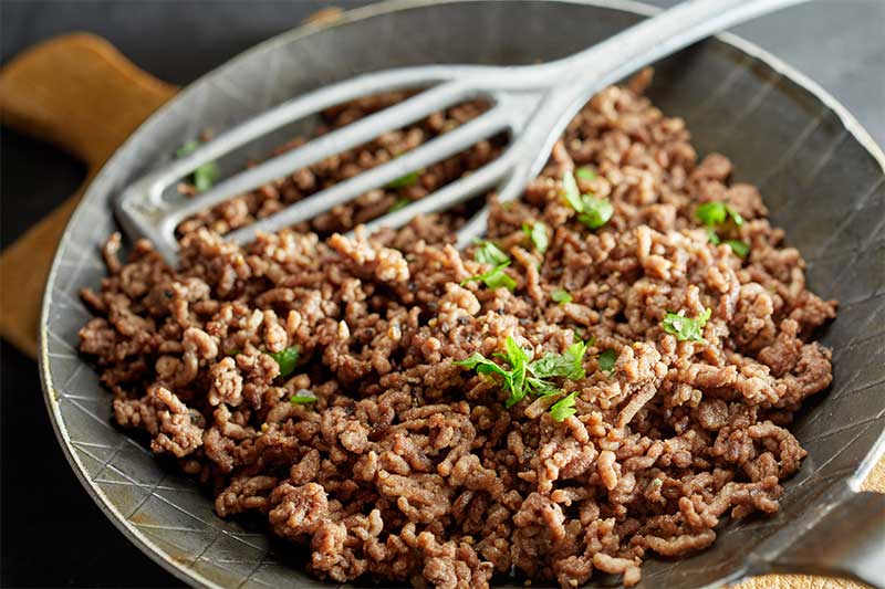 Cooked mince