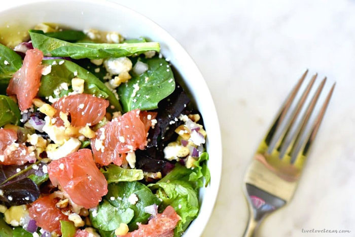 Grapefruit salad