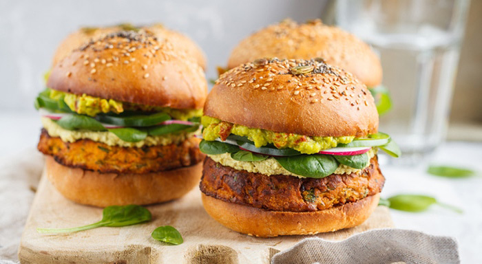 Vegetarian burgers