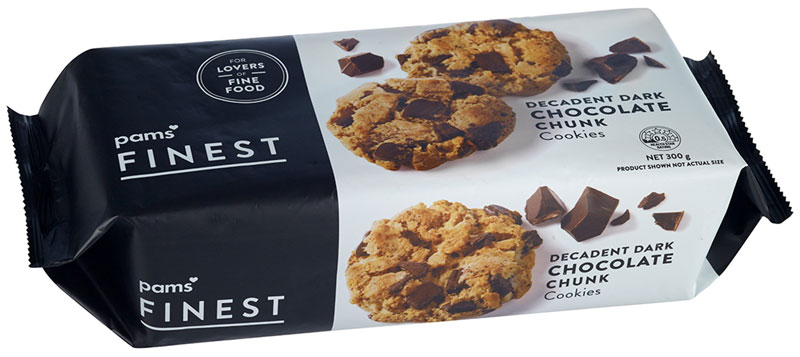 Pam Finest Decadent Dark Chocolate Chunk Cookies