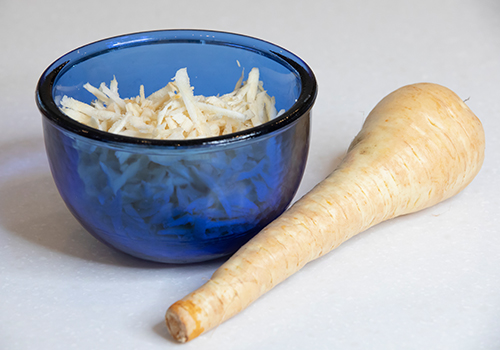 Parsnip - grated into a dish