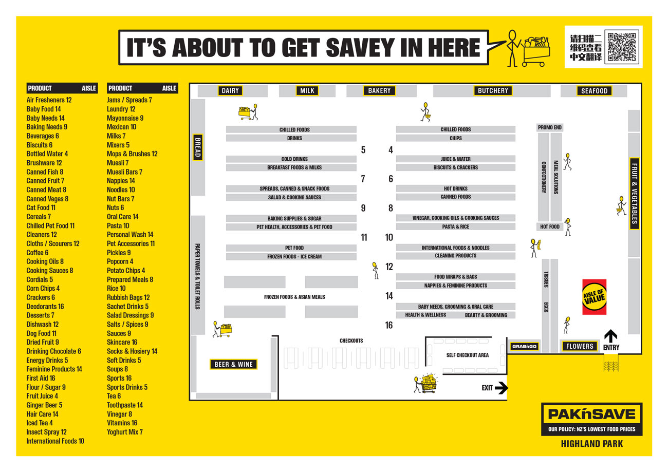 Highland Park Store map