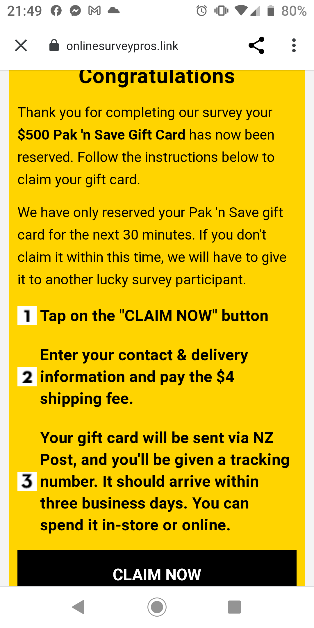 Scam alert | PAK'nSAVE Supermarkets | Our Policy New ...