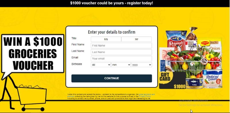 Fake website